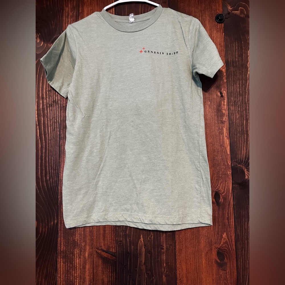Women’s Light Green Bible Verse Graphic T-Shirt